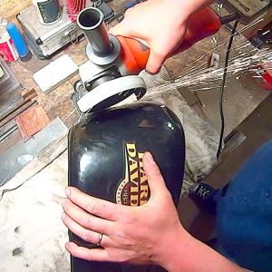 ep 29 03 cutting a sportster tank for a softail
